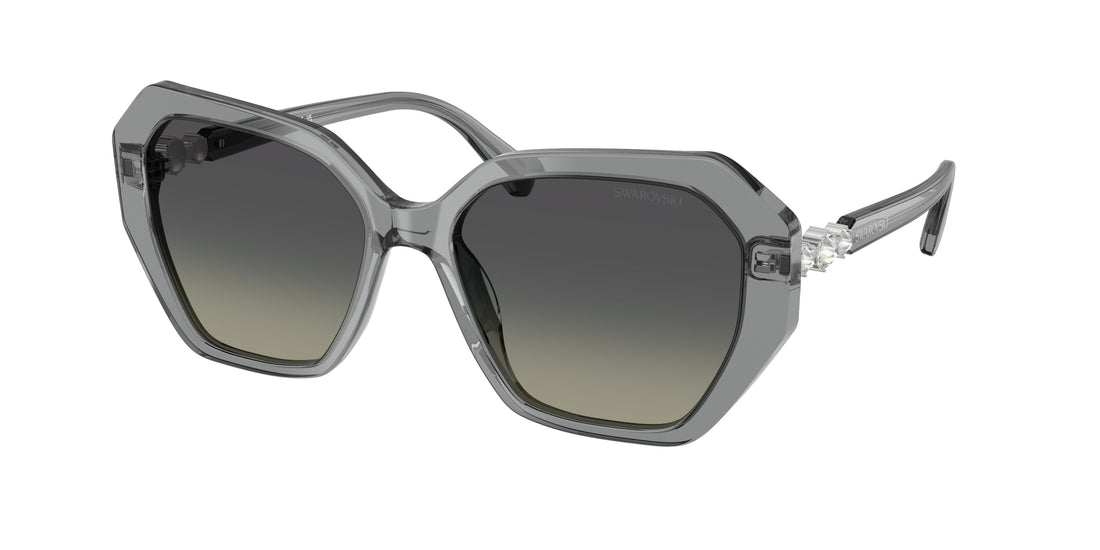 Óculos de sol swarovski sk6017 106211 gris irregular femenino tamanho 56mm - Vista principal