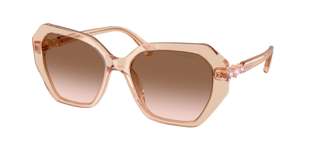 Óculos de sol swarovski sk6017 106313 marron irregular femenino tamanho 56mm - Vista principal