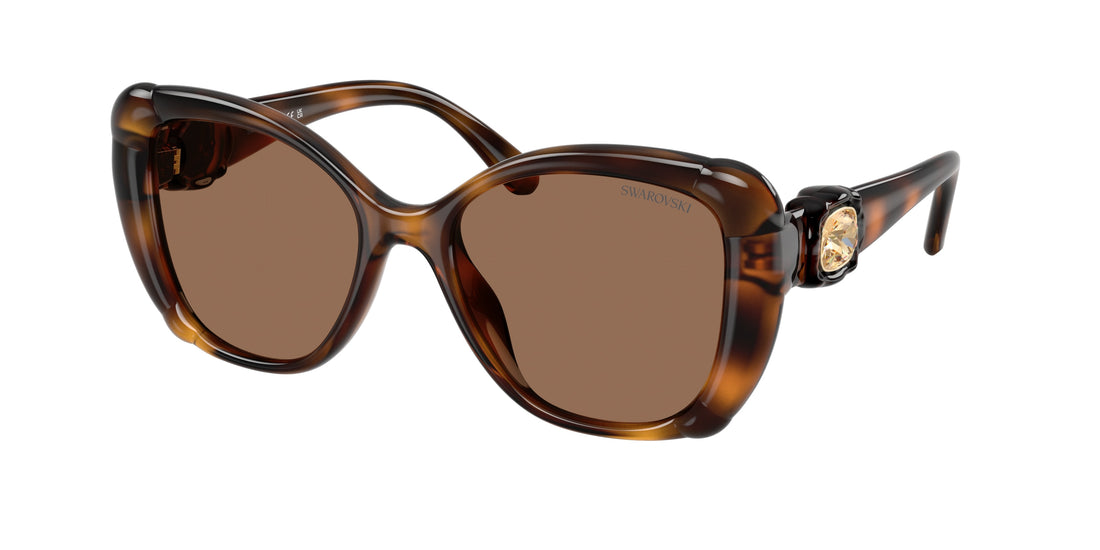 Óculos de sol swarovski sk6051u 100273 havana butterfly femenino tamanho 53mm - Vista principal