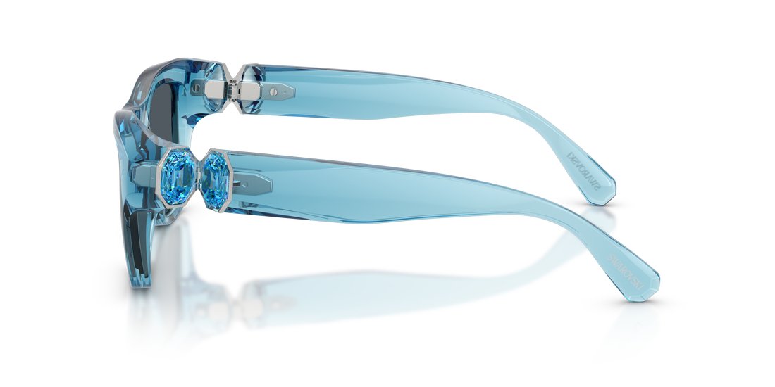 Occhiali da sole swarovski sk6056u 107887 azul pillow femenino taglia 50mm - Vista dettagliata