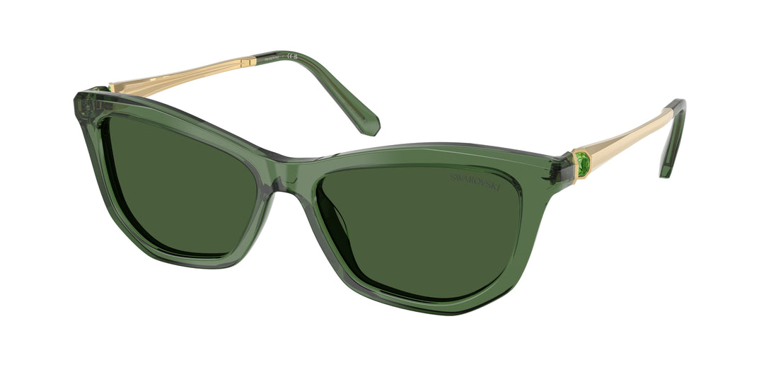 Occhiali da sole swarovski sk6057 108571 verde cat eye femenino taglia 56mm - Vista principale
