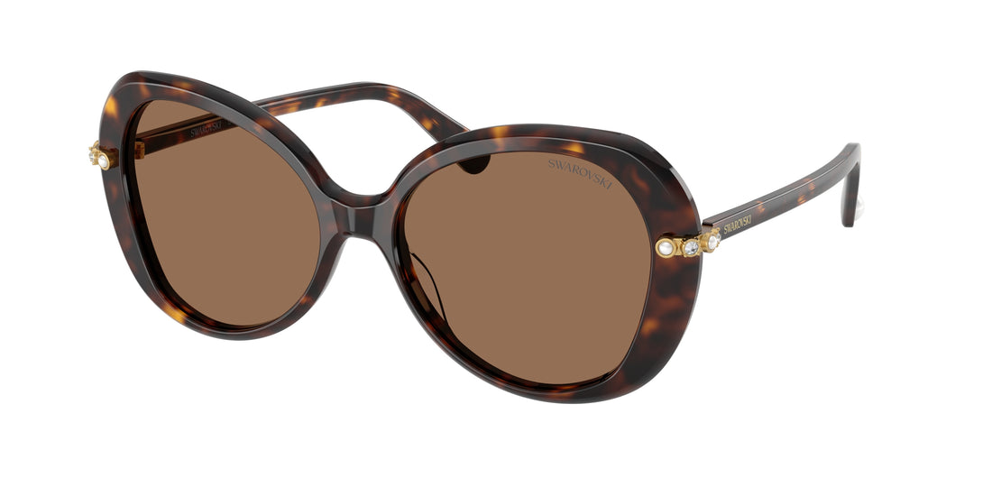 Occhiali da sole swarovski sk6059 100273 havana butterfly femenino taglia 55mm - Vista principale