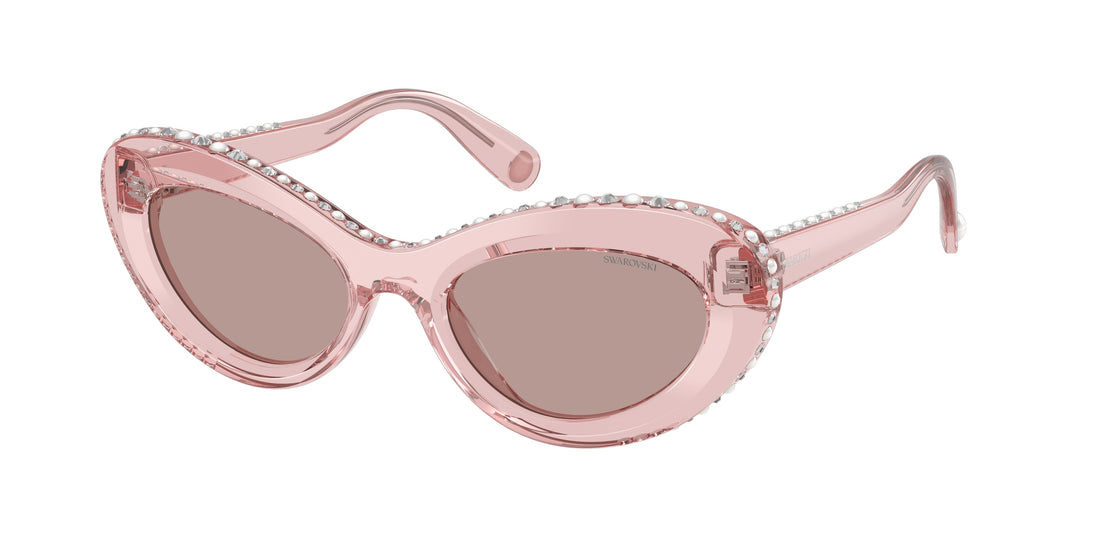 Occhiali da sole swarovski sk6061u 11057n rosa cat eye femenino taglia 51mm - Vista principale