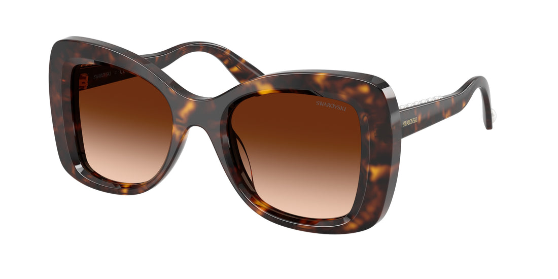 Occhiali da sole swarovski sk6062u 100274 havana butterfly femenino taglia 51mm - Vista principale