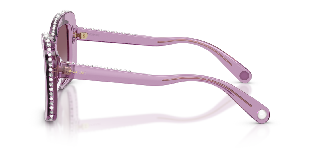 Occhiali da sole swarovski sk6062u 10968h violeta butterfly femenino taglia 51mm - Vista dettagliata