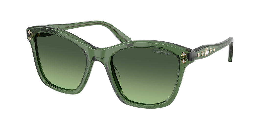 Óculos de sol swarovski sk6063 10852a verde square femenino tamanho 54mm - Vista principal