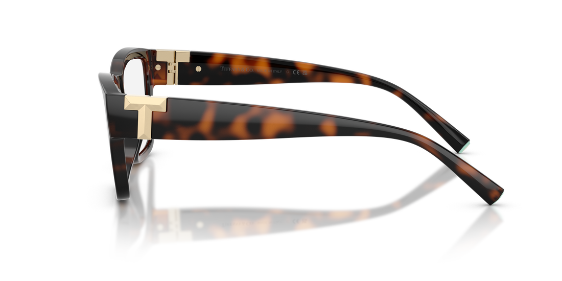 Occhiali da vista tiffany tf2285u 8015 havana rectangular femenino taglia 53mm - Vista dettagliata
