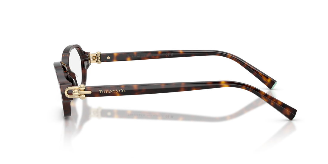 Brillen tiffany tf2293u 8015 havana irregular femenino größe 54mm - Detailansicht