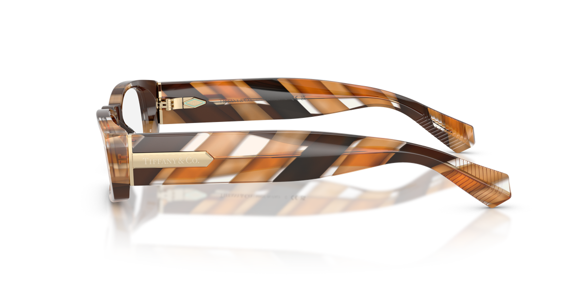 Brillen tiffany tf2294u 8454 marron rectangular femenino größe 51mm - Detailansicht