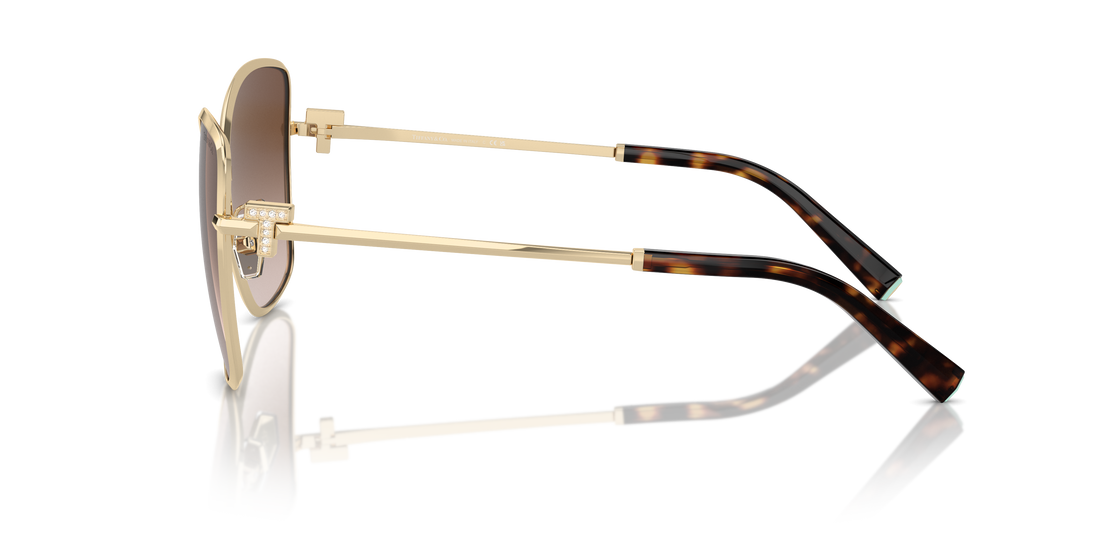 Lunettes de soleil tiffany tf3102b 61893b oro butterfly femenino taille 58mm - Vue détaillée