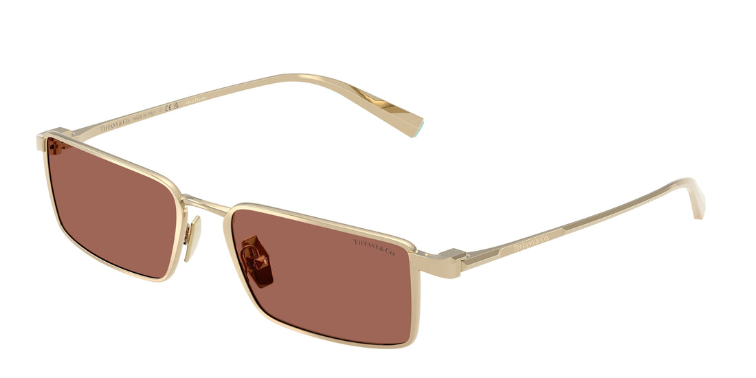 Lunettes de soleil tiffany tf3121kb 6244h2 dorado rectangular femenino taille 55mm - Vue principale