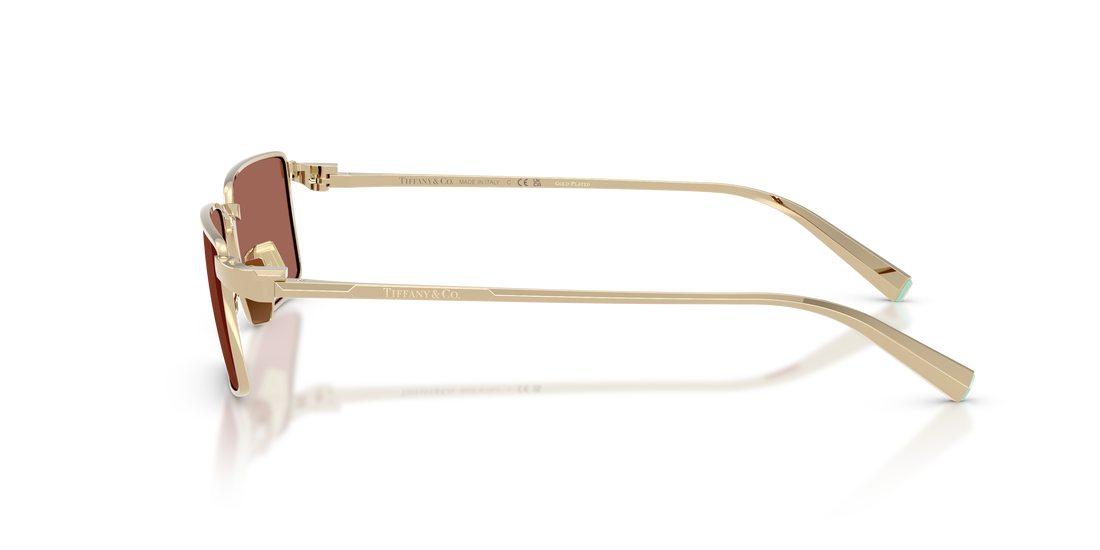Lunettes de soleil tiffany tf3121kb 6244h2 dorado rectangular femenino taille 55mm - Vue détaillée
