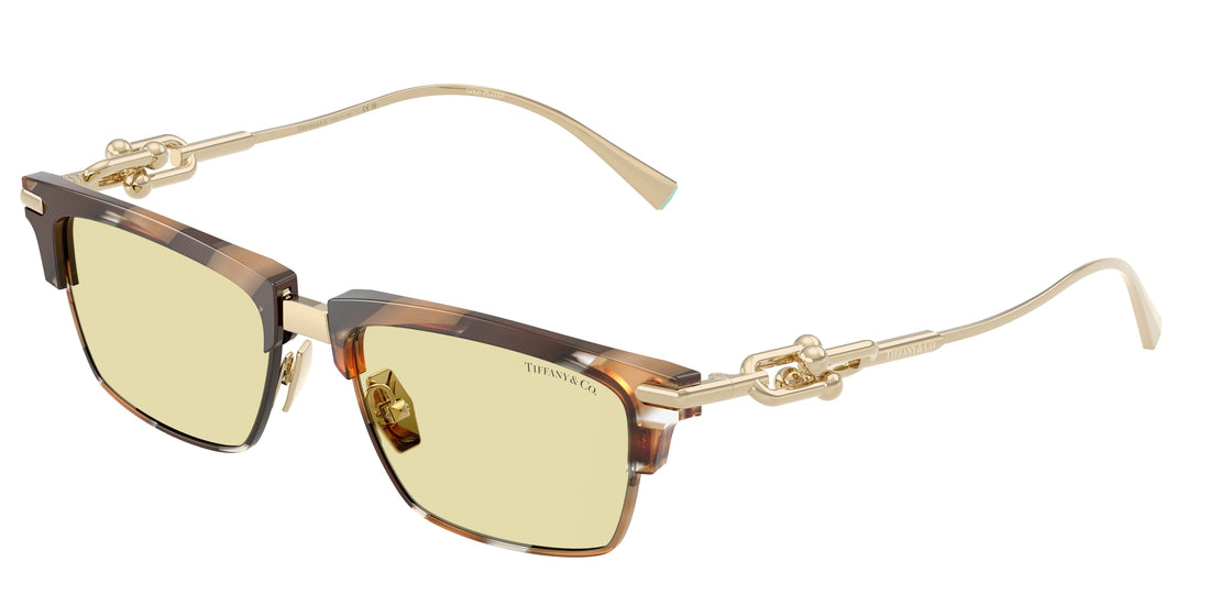 Lunettes de soleil tiffany tf4262k 845485 marron rectangular unisex taille 54mm - Vue principale