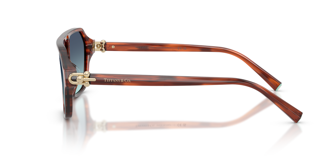 Occhiali da sole tiffany tf4264u 84409s havana square femenina taglia 58mm - Vista dettagliata
