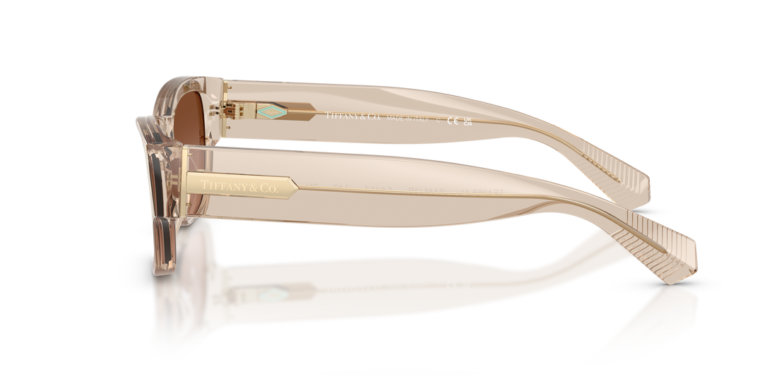 Lunettes de soleil tiffany tf4265u 84453b marron rectangular femenino taille 54mm - Vue détaillée