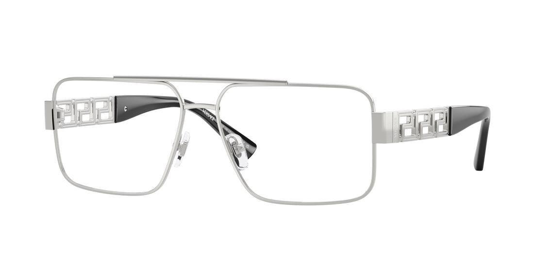 Occhiali da vista versace ve1308 1001 plateado pillow masculino taglia 58mm - Vista principale