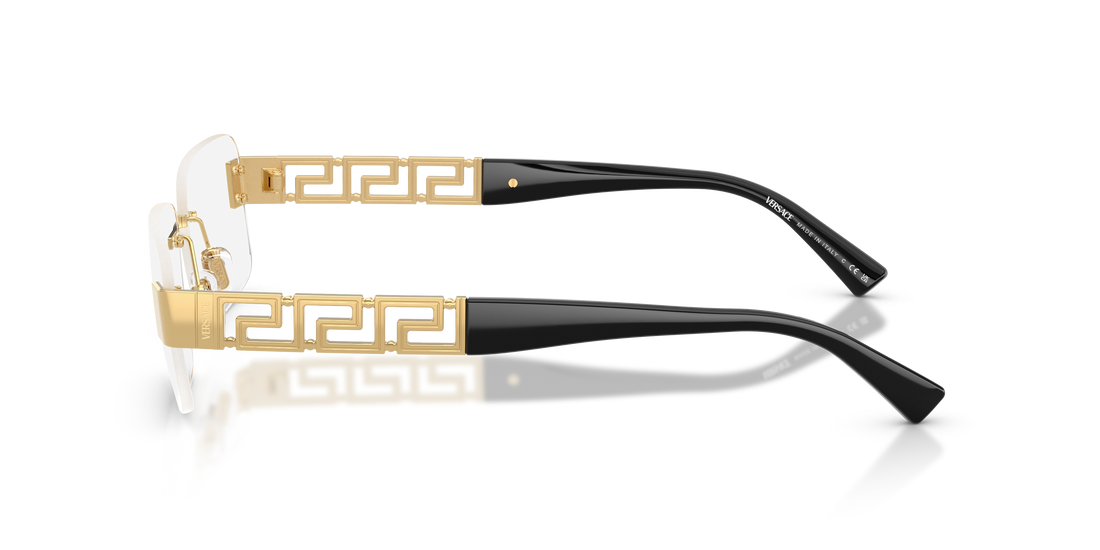 Occhiali da vista versace ve1310 1002 dorado pillow masculino taglia 56mm - Vista dettagliata
