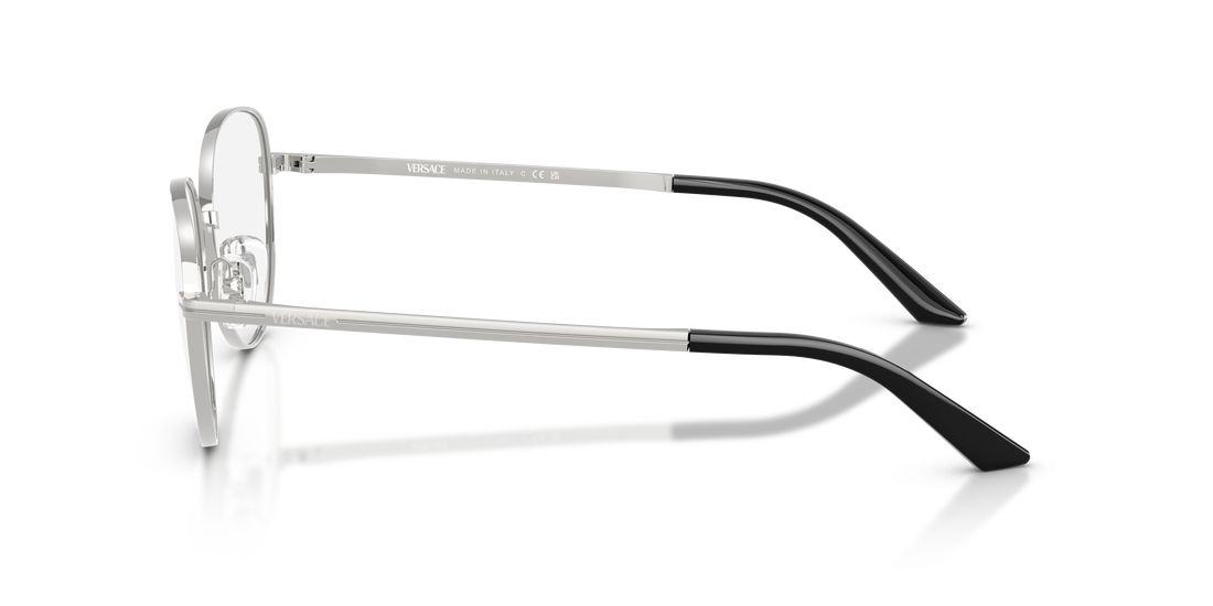 Óculos graduados versace ve1312 1001 plateado pantos femenino tamanho 55mm - Vista de detalhe