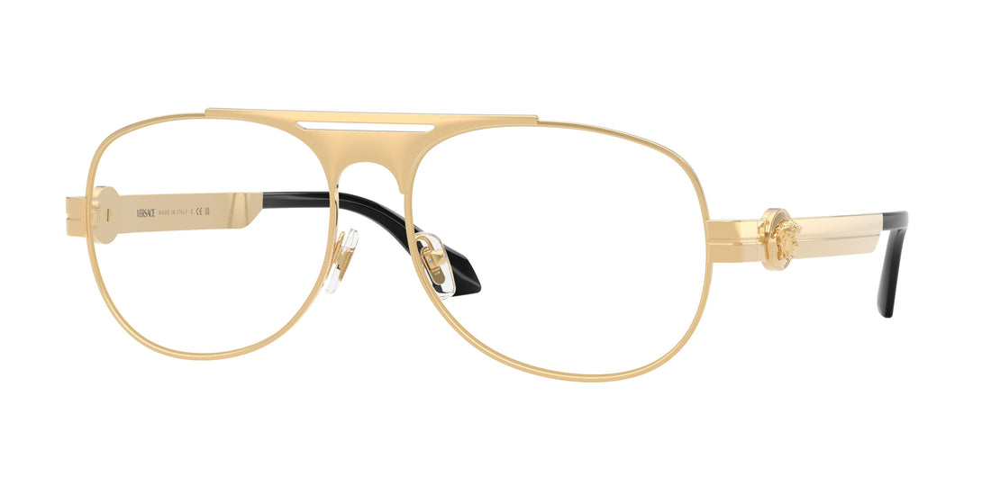 Óculos graduados versace ve1319 1523 oro pilot masculino tamanho 58mm - Vista principal