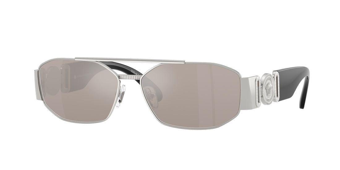 Sunglasses versace ve2287 1000ap plateado irregular masculino size 58mm - Main view
