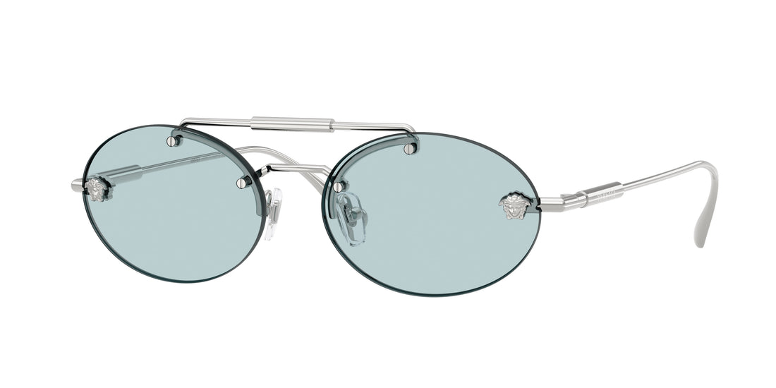 Occhiali da sole versace ve2295 1000/1 plateado oval femenino taglia 56mm - Vista principale