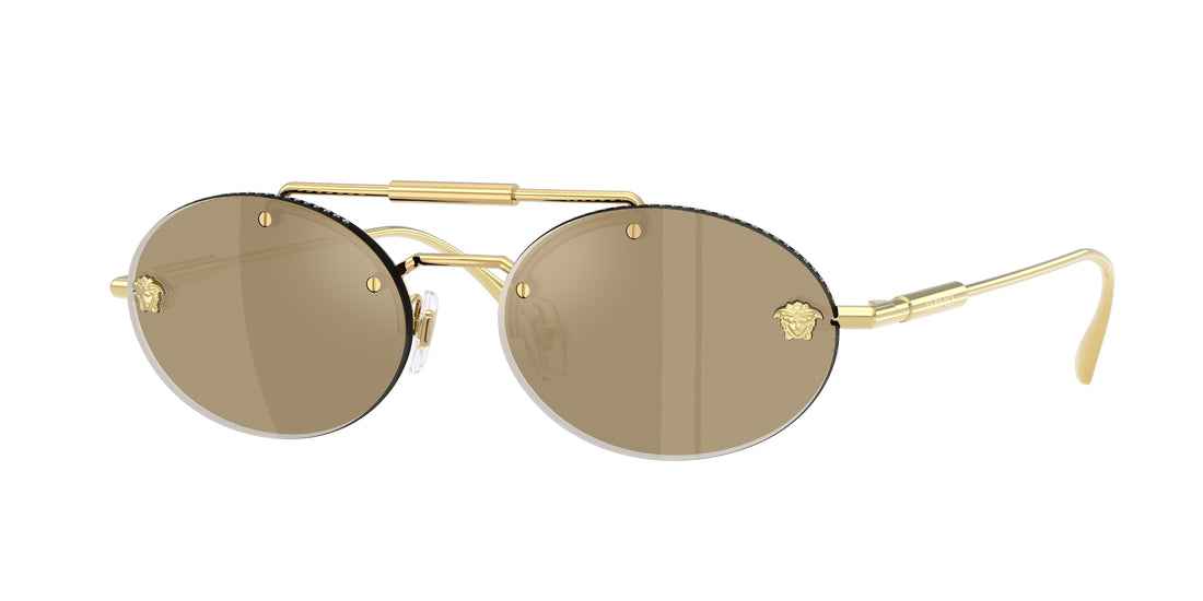 Occhiali da sole versace ve2295 k00303 dorado oval femenino taglia 56mm - Vista principale