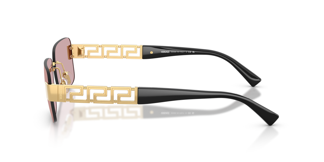 Sunglasses versace ve2298 10021t dorado rectangular masculino size 58mm - Detailed view