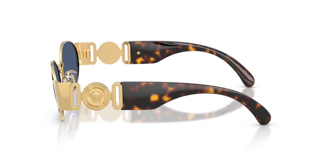 Occhiali da sole versace ve2299 100280 dorado oval masculino taglia 56mm - Vista dettagliata