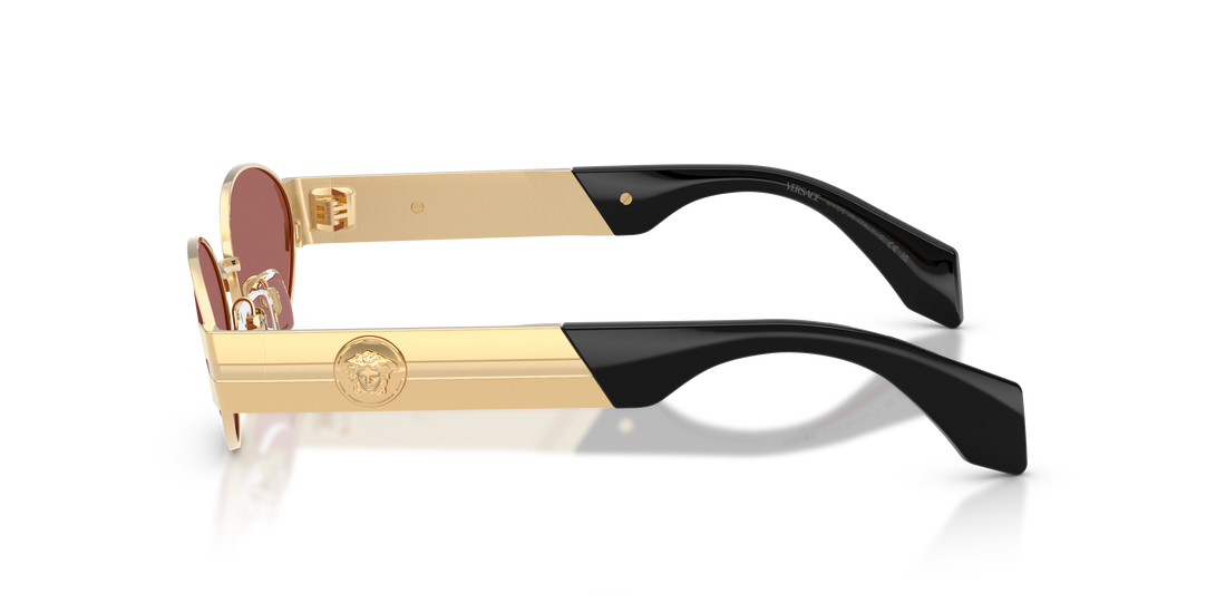 Occhiali da sole versace ve2301 152369 oro oval masculino taglia 55mm - Vista dettagliata