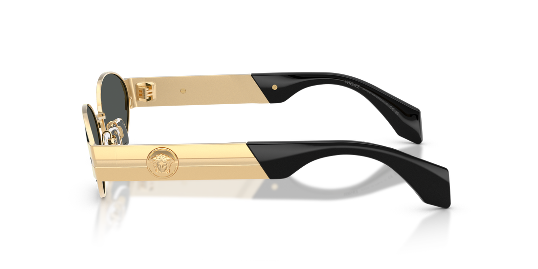 Occhiali da sole versace ve2301 152387 oro oval masculino taglia 55mm - Vista dettagliata