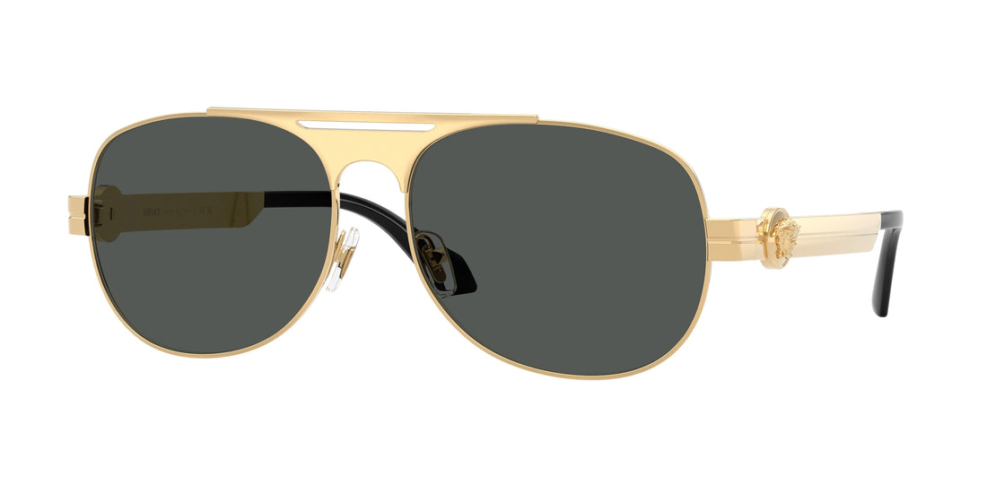 Occhiali da sole versace ve2302 152387 oro pilot masculino taglia 60mm - Vista principale