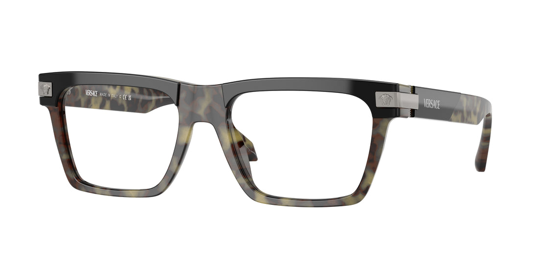 Lunettes de vue versace ve3354 5456 havana rectangular masculino taille 57mm - Vue principale