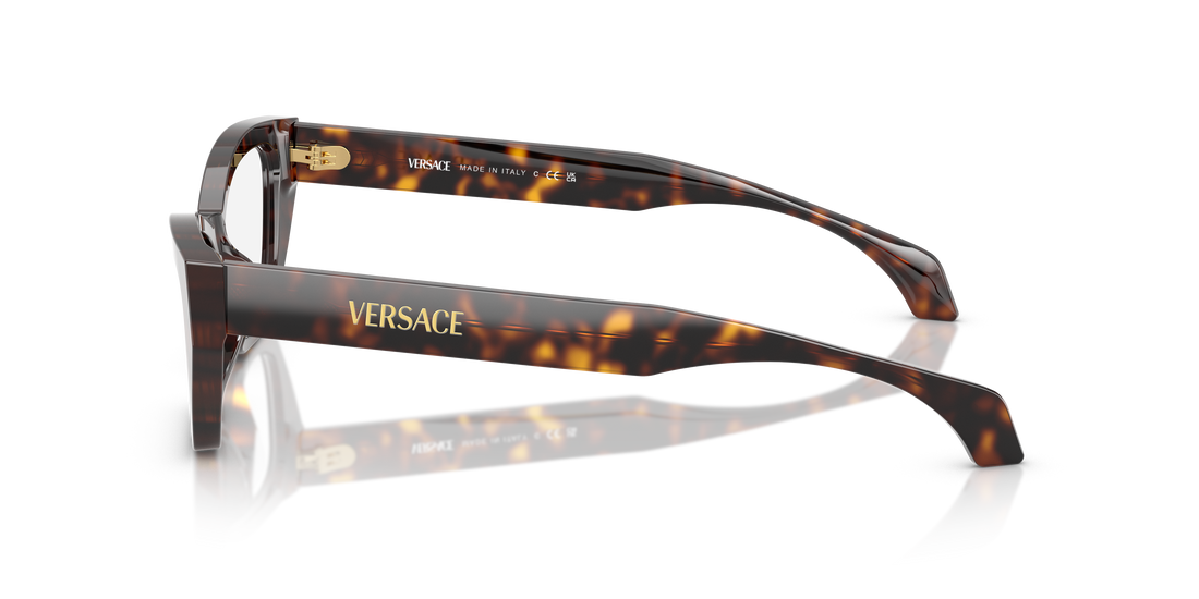 Occhiali da vista versace ve3373u 108 marron cat eye femenino taglia 54mm - Vista dettagliata