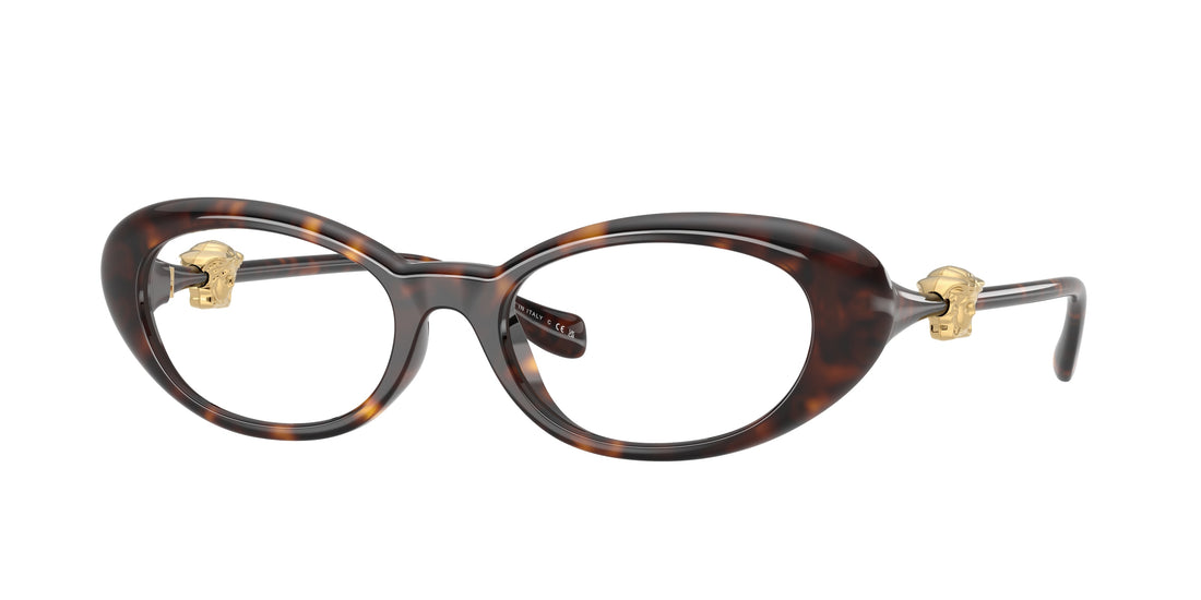 Occhiali da vista versace ve3381u 108 havana oval femenino taglia 50mm - Vista principale