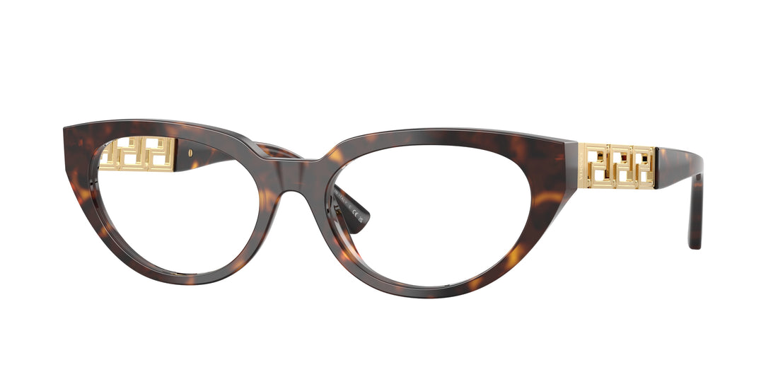 Occhiali da vista versace ve3383 108 havana cat eye femenino taglia 54mm - Vista principale
