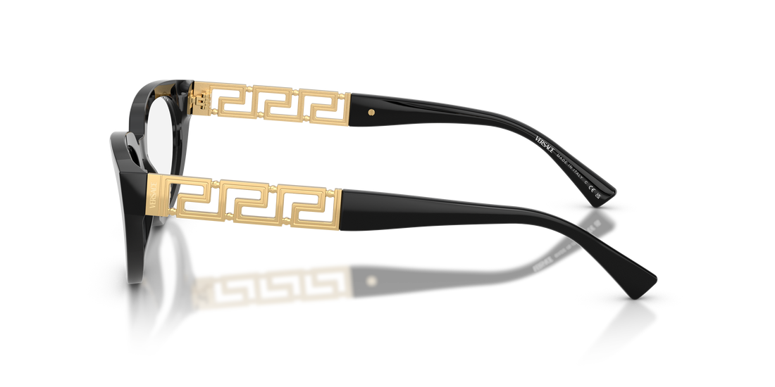 Occhiali da vista versace ve3383 gb1 negro cat eye femenino taglia 52mm - Vista dettagliata