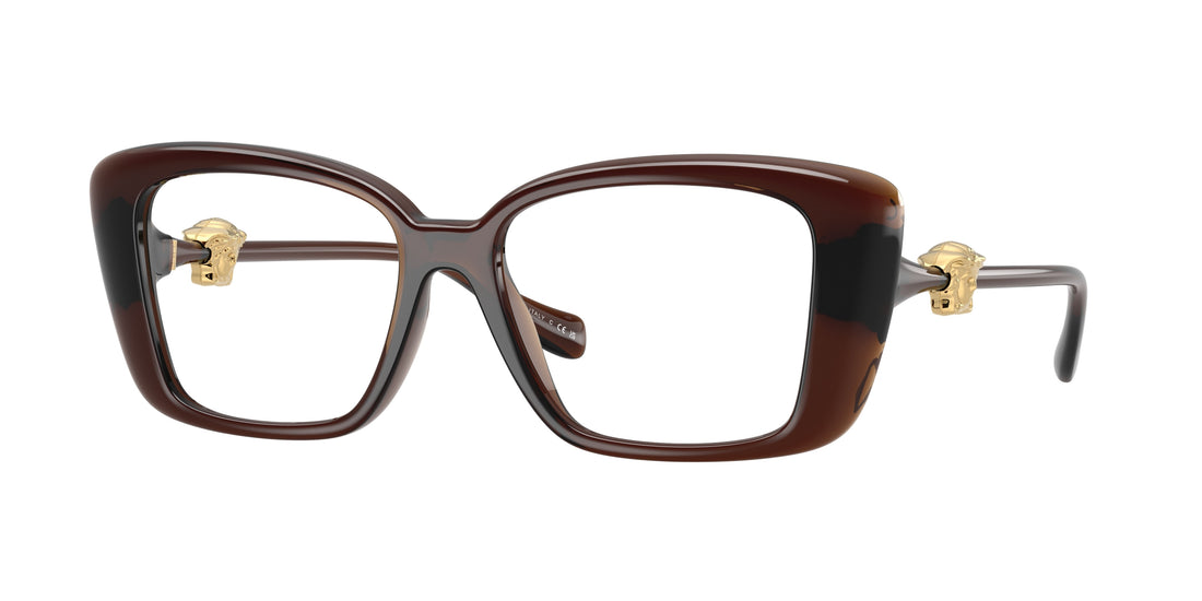 Occhiali da vista versace ve3385u 5547 marron square femenino taglia 53mm - Vista principale