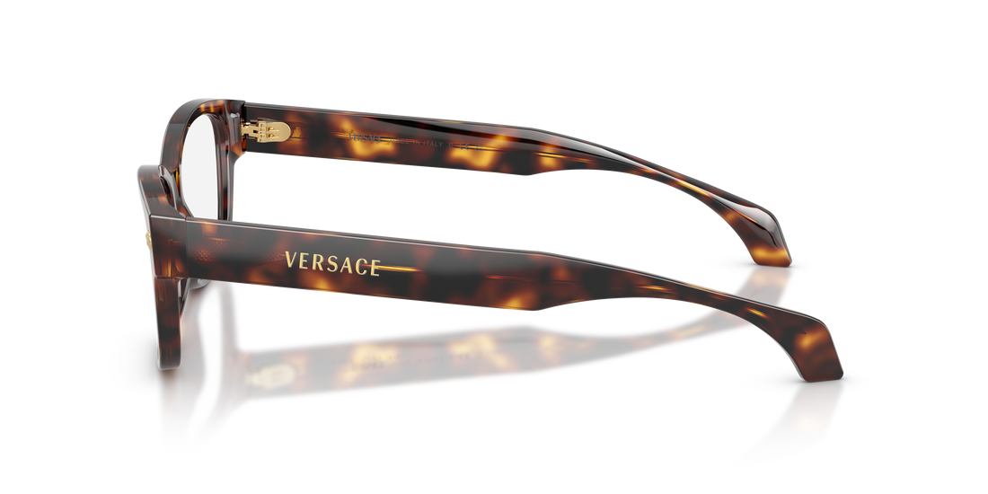 Brillen versace ve3392 5539 havana cat eye femenino größe 52mm - Detailansicht