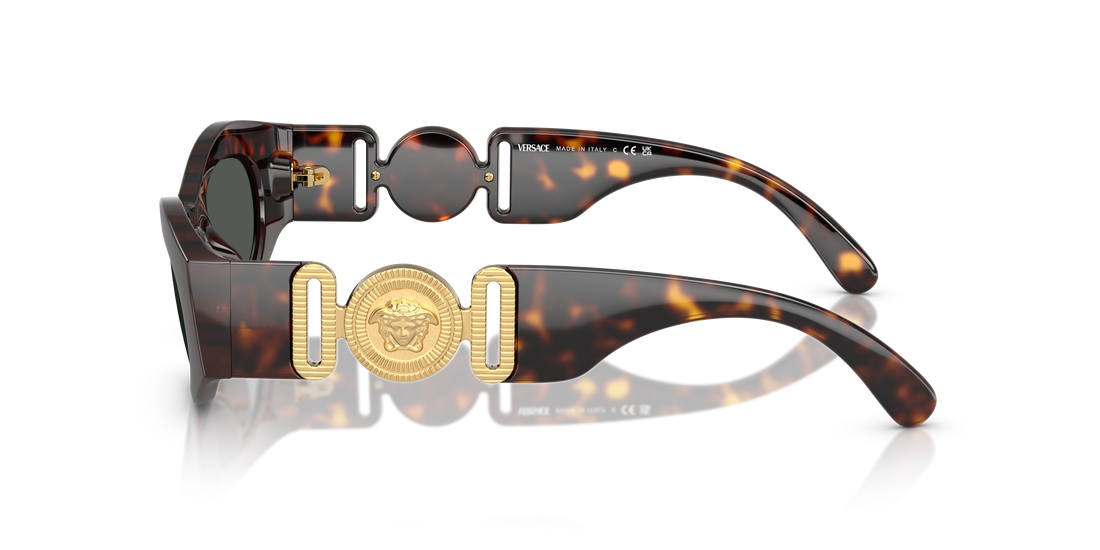 Occhiali da sole versace ve4480u 108/87 havana cat eye femenino taglia 51mm - Vista dettagliata