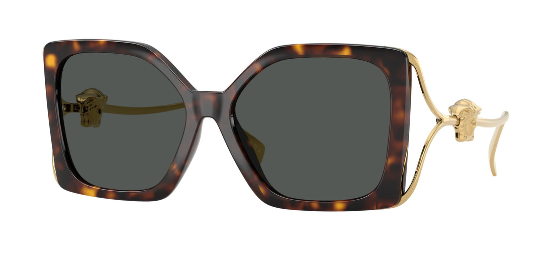 Sunglasses versace ve4502u 108/87 havana square femenino size 58mm - Main view