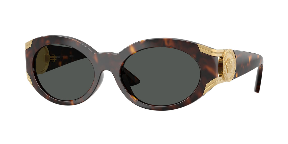 Zonnebrillen versace ve4503u 108/87 havana oval femenino maat 55mm - Hoofdaanzicht
