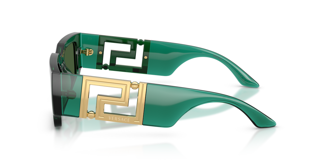 Occhiali da sole versace ve4506u 514471 verde rectangular masculino taglia 54mm - Vista dettagliata