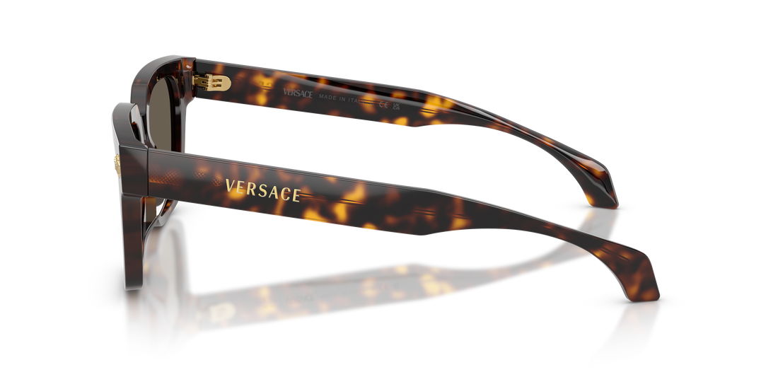 Occhiali da sole versace ve4510u 108/3 havana square masculina taglia 52mm - Vista dettagliata