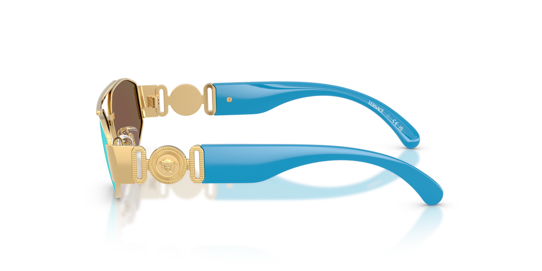 Occhiali da sole versace vk2003 100255 dorado rectangular infantil taglia 50mm - Vista dettagliata