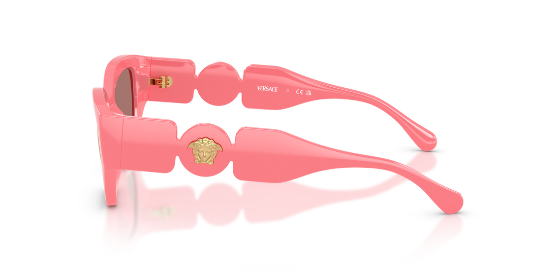 Occhiali da sole versace vk4007u 5545/z rosa irregular infantil taglia 48mm - Vista dettagliata