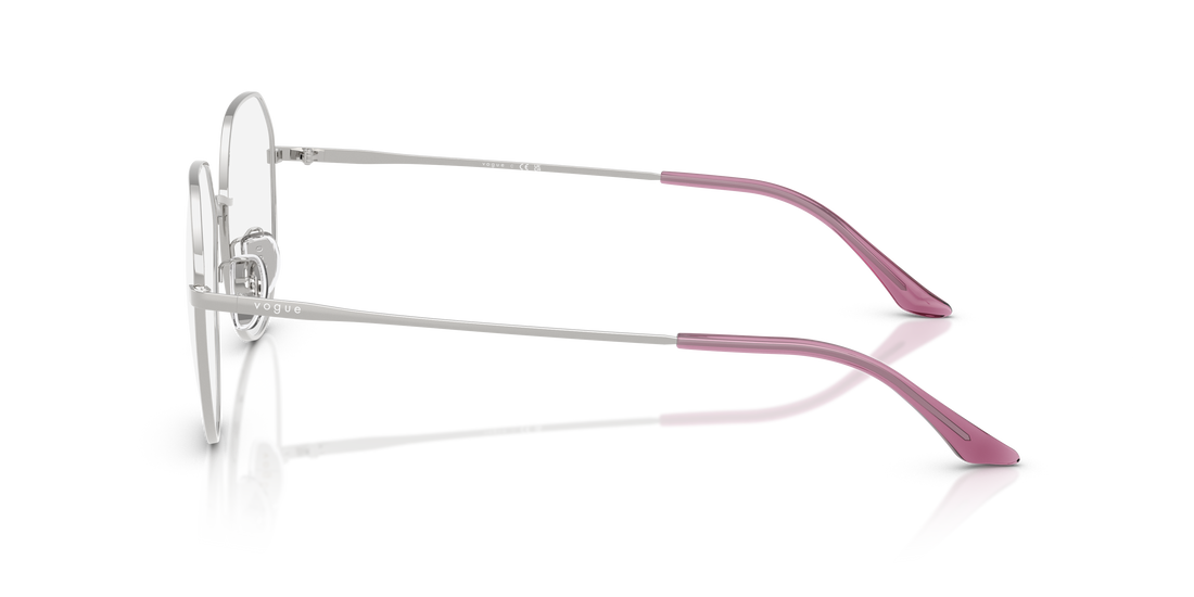 Occhiali da vista vogue eyewear vo4301d 323 plateado irregular femenino taglia 55mm - Vista dettagliata