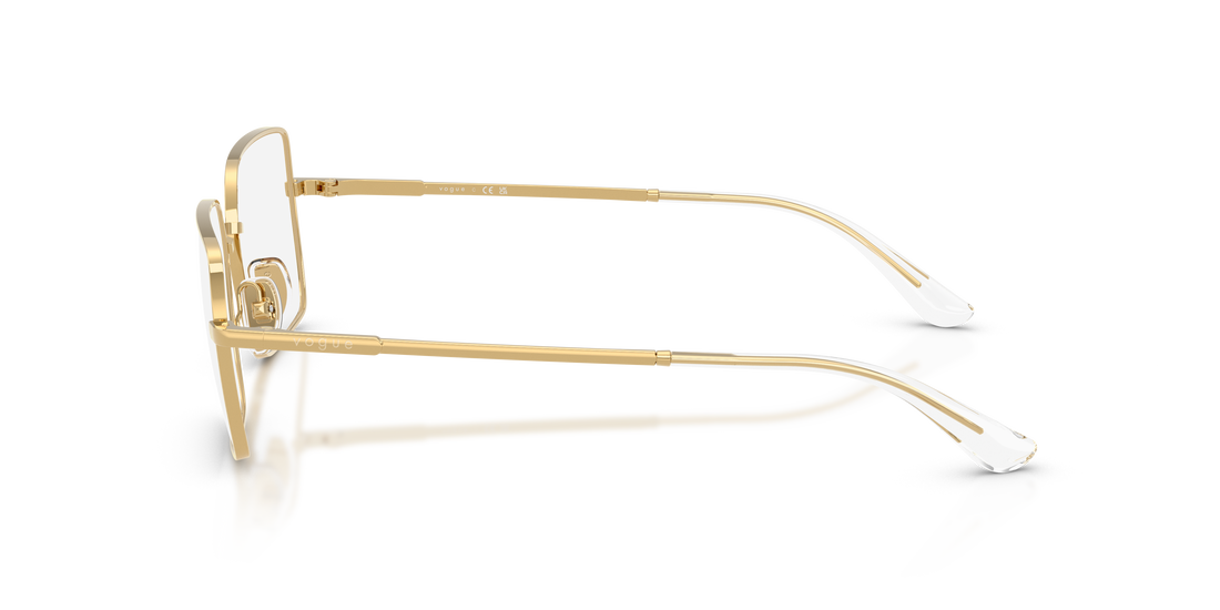 Gafas graduadas vogue eyewear vo4340 280 dorado rectangular femenino talla 53mm - Vista de detalle