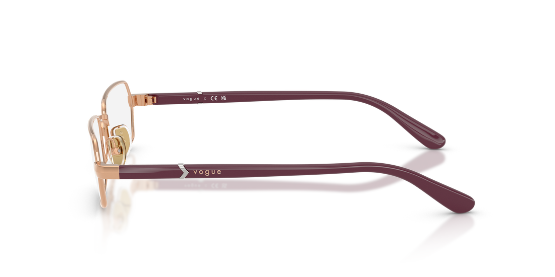 Gafas graduadas vogue eyewear vo4351 5152 dorado irregular femenino talla 53mm - Vista de detalle