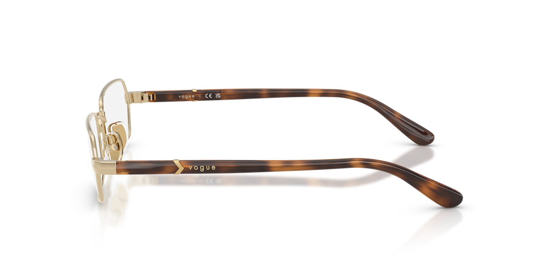 Gafas graduadas vogue eyewear vo4351 848 dorado irregular femenino talla 53mm - Vista de detalle
