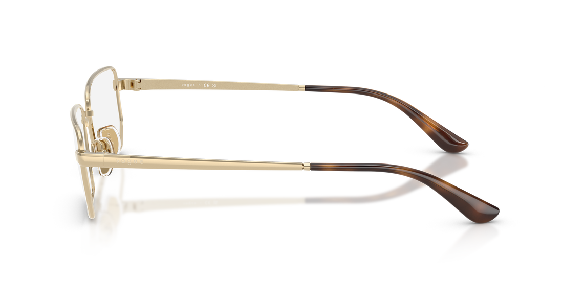 Gafas graduadas vogue eyewear vo4354 848 dorado irregular femenino talla 54mm - Vista de detalle